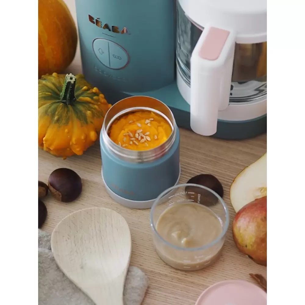 Термос для еды Beaba 300 мл зелено-серый (912907) 