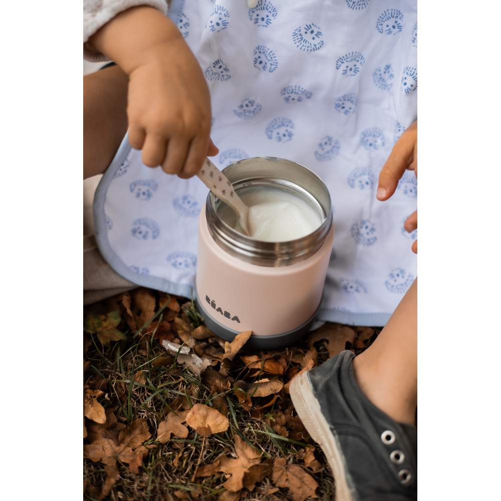Термос для еды Beaba 300 мл розово-серый (912908) 