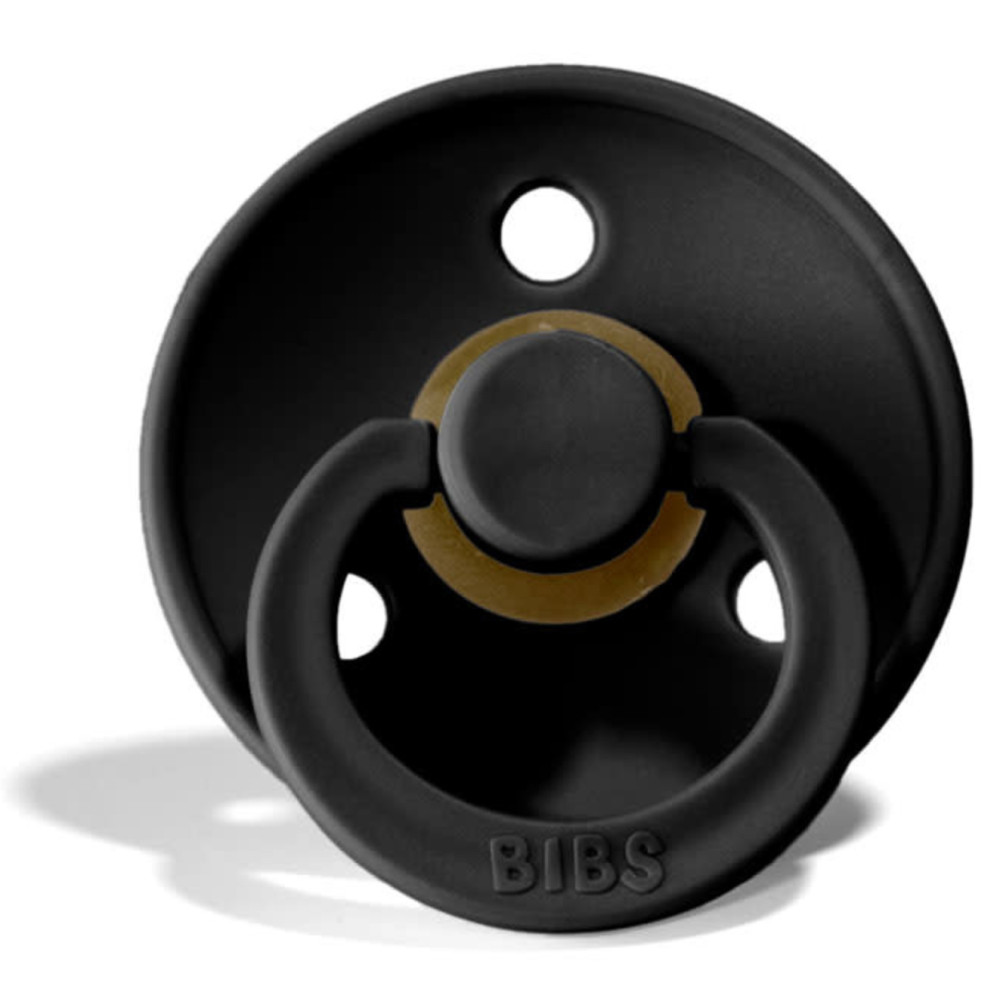 Пустушка Bibs Colour 0-6 міс, латекс (black)