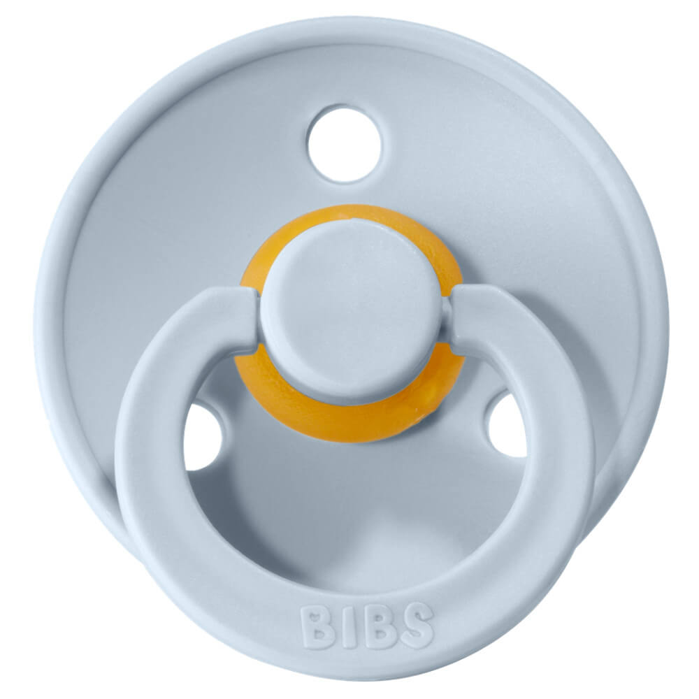 Пустышка Bibs Colour 0-6 мес, латекс (baby blue)