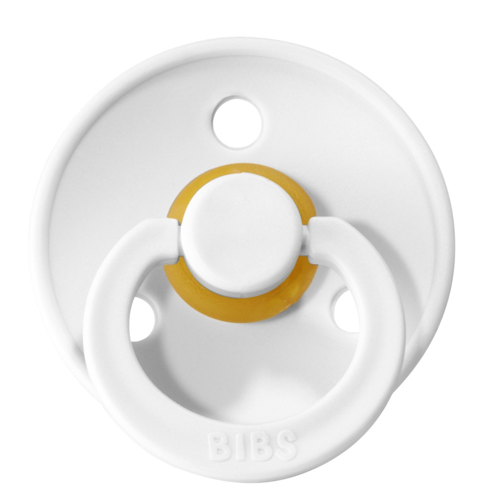 Пустушка Bibs Colour 0-6 міс, латекс (white)