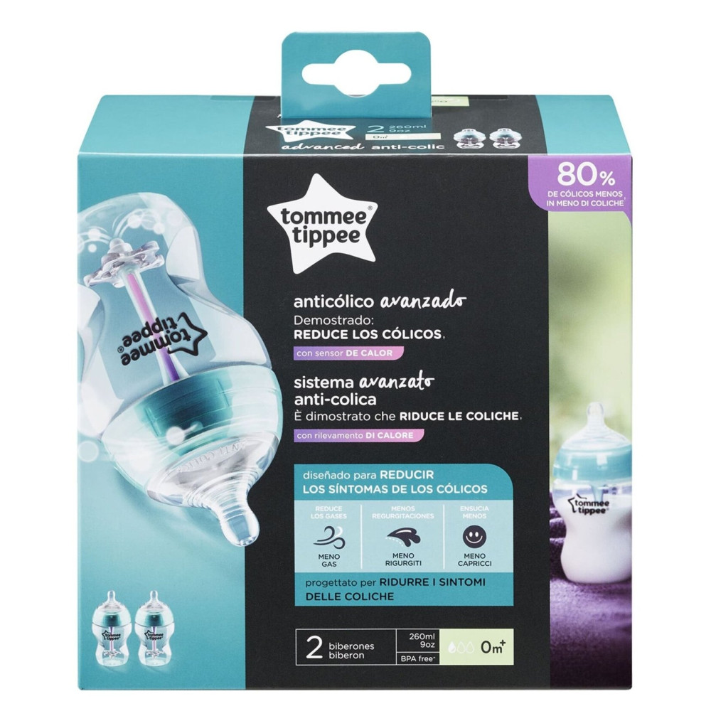 Антиколікові пляшечки для годування Tommee Tippee 260 мл 2 шт. арт. 42252575 (71593)