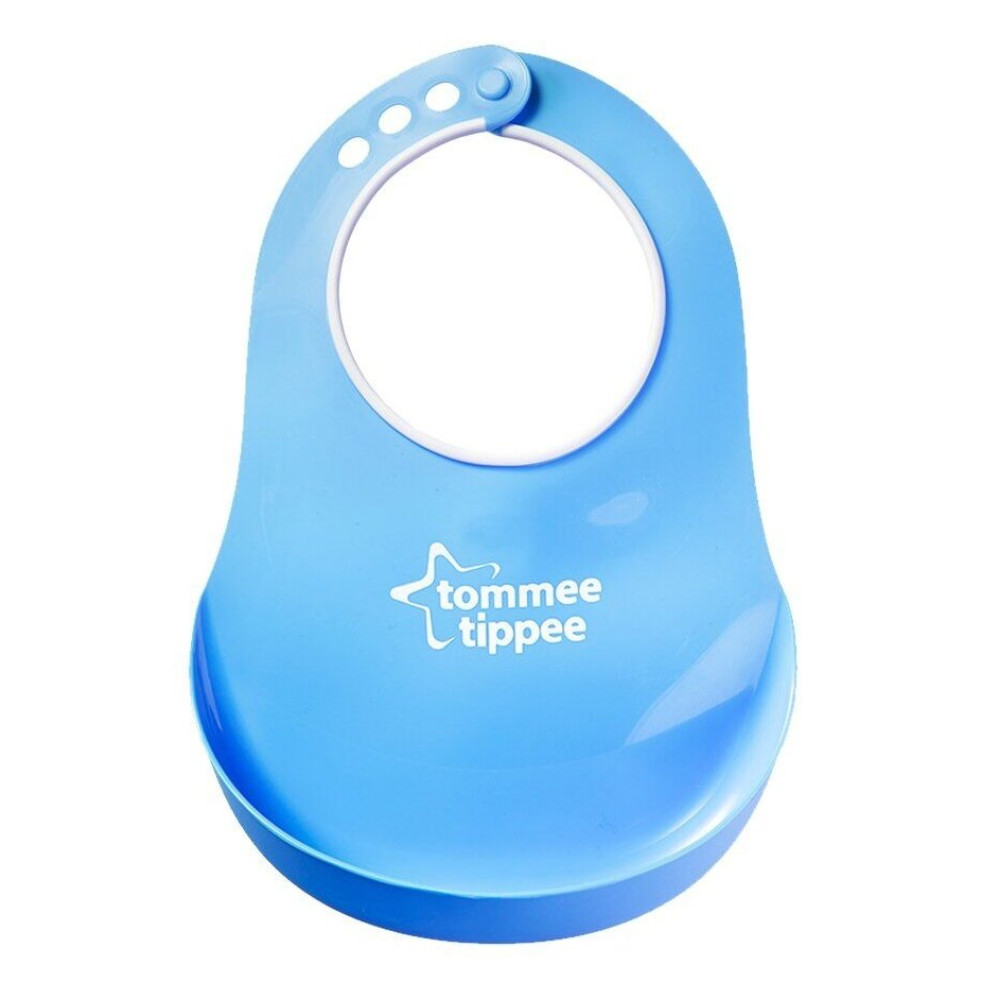 Нагрудник детский Tommee Tippee Basic голубой арт. 46350041 (30018)