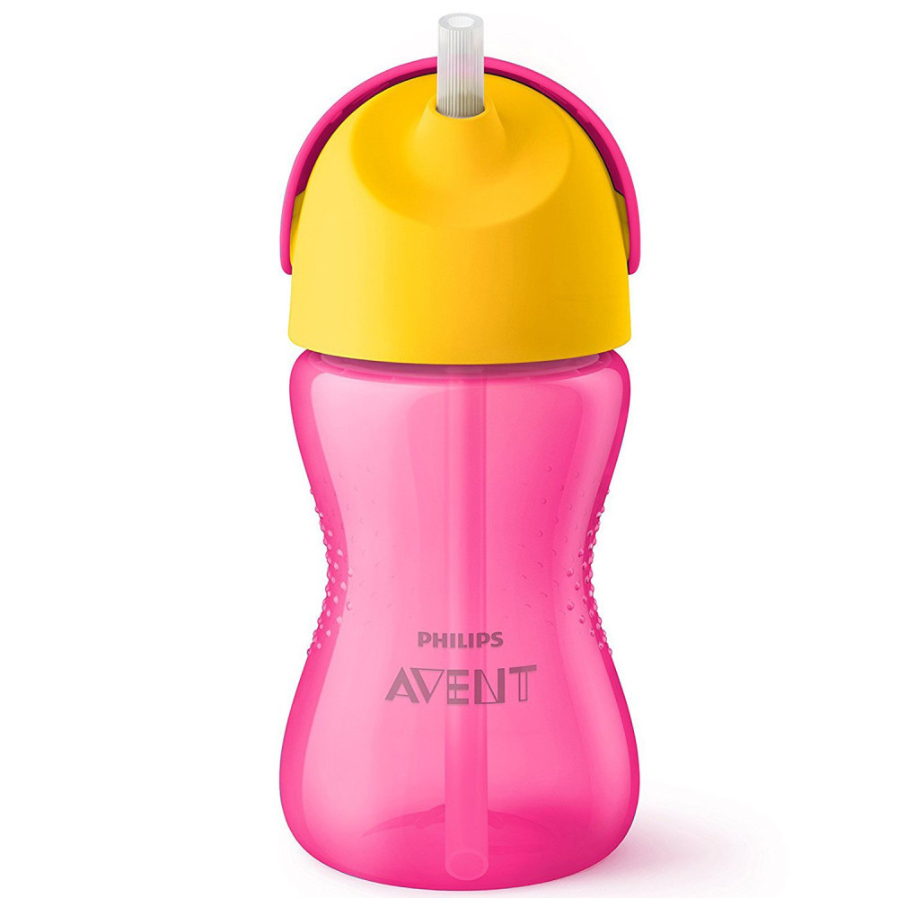 Чашка з трубочкою Philips Avent 300 мл Рожева (SCF798/02)