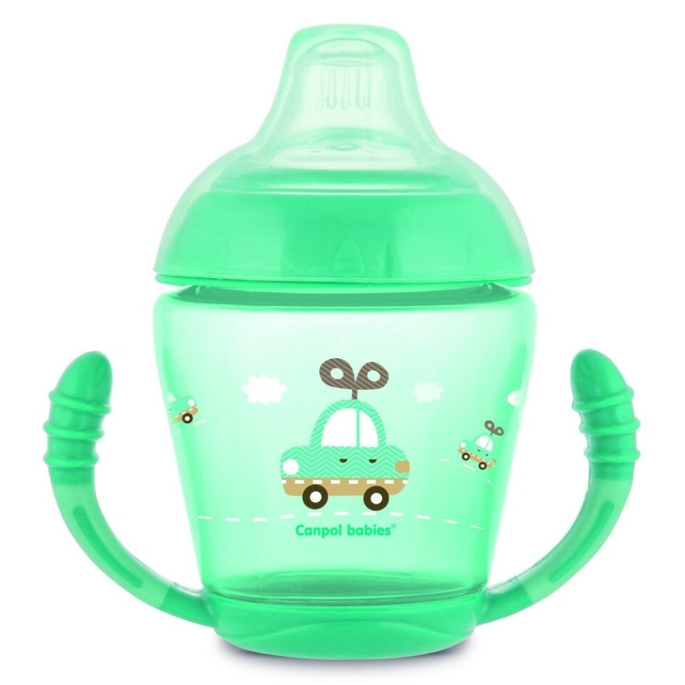Кружечка непроливайка Canpol babies бирюзовая (56/502_tur)