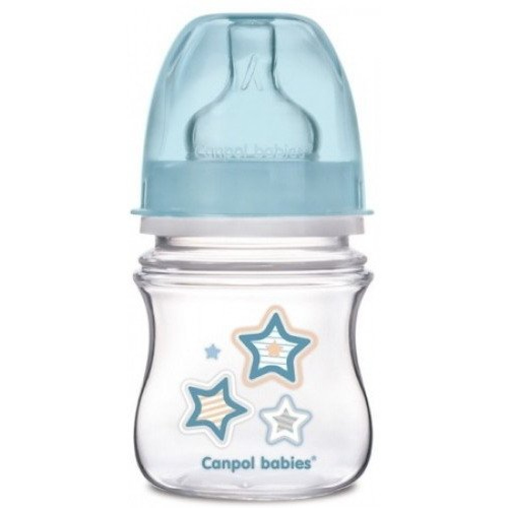 Пляшечка антиколікова Canpol babies Newborn baby 240 мл (35/217 blue)