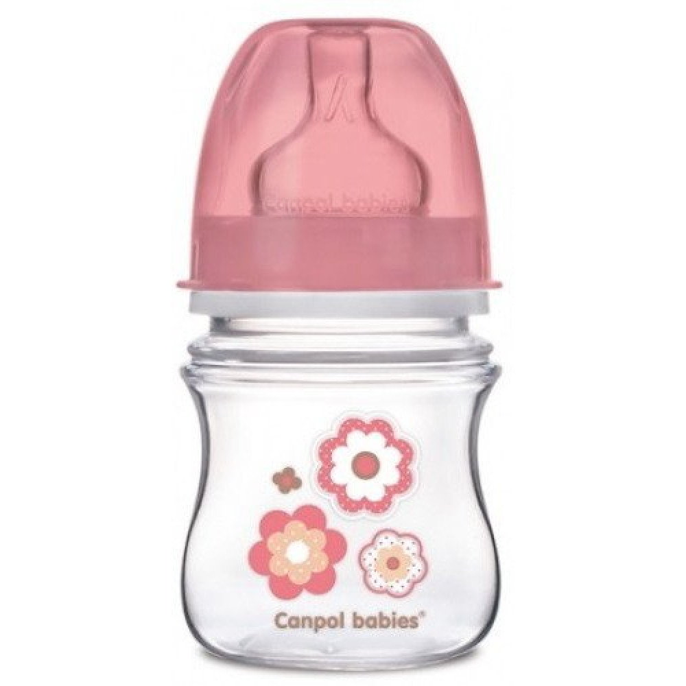 Пляшечка антиколікова Canpol babies Newborn baby 240 мл (35/217 pink)