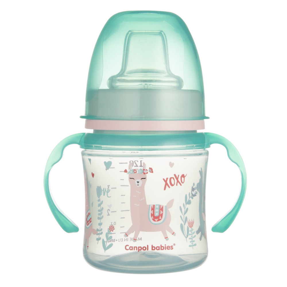 Тренувальна чашка Canpol babies Sweet Fun EasyStart 120 мл. (35/207 green)