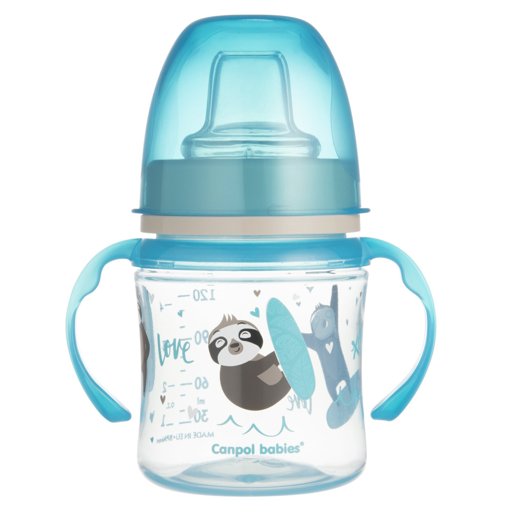 Тренувальна чашка Canpol babies Sweet Fun EasyStart 120 мл. (35/207 blue)