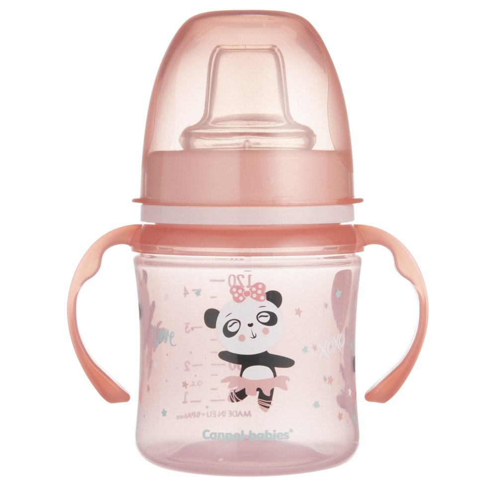 Тренувальна чашка Canpol babies Sweet Fun EasyStart 120 мл. (35/207 pink)