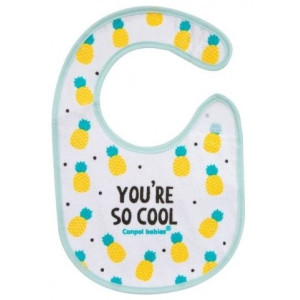 Бавовняний слинявчик Canpol babies So cool (15/114 turquoise)