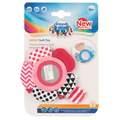 Игрушка Canpol babies на руку с зеркалом Zig Zag розовый (68/056_pin) Игрушка Canpol babies на руку с зеркалом Zig Zag розовый (68/056_pin)