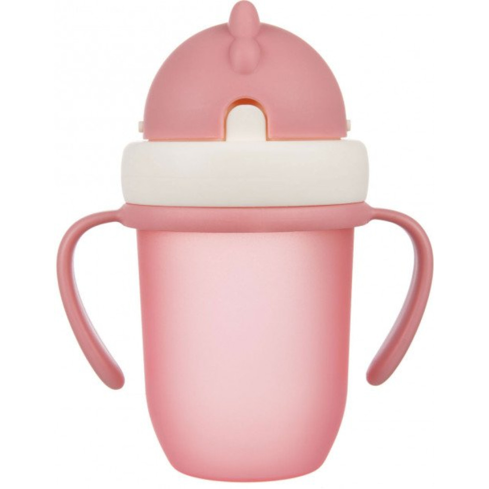Чашка Canpol Babies Matte Pastels із силіконовою трубочкою 210 мл Рожева (56/522 pink)