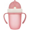 Чашка Canpol Babies Matte Pastels із силіконовою трубочкою 210 мл Рожева (56/522 pink)