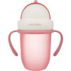Чашка Canpol Babies Matte Pastels із силіконовою трубочкою 210 мл Рожева (56/522 pink)