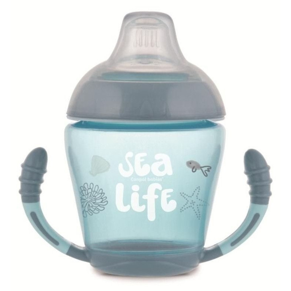 Чашка непроливайка з силіконовим носиком Canpol Babies Sea life 230 мл (56/501) Чашка непроливайка з силіконовим носиком Canpol Babies Sea life 230 мл (56/501)
