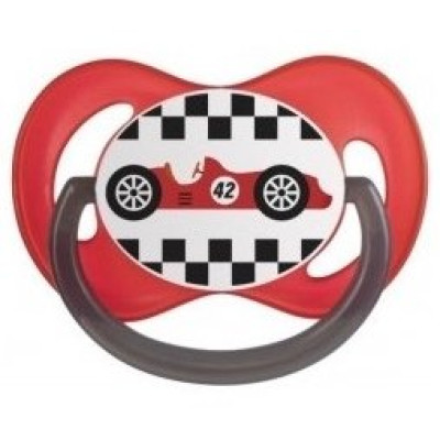Пустушка силіконова симетрична Canpol babies Racing 6-18 міс (22/572 red) Пустушка силіконова симетрична Canpol babies Racing 6-18 міс (22/572 red)