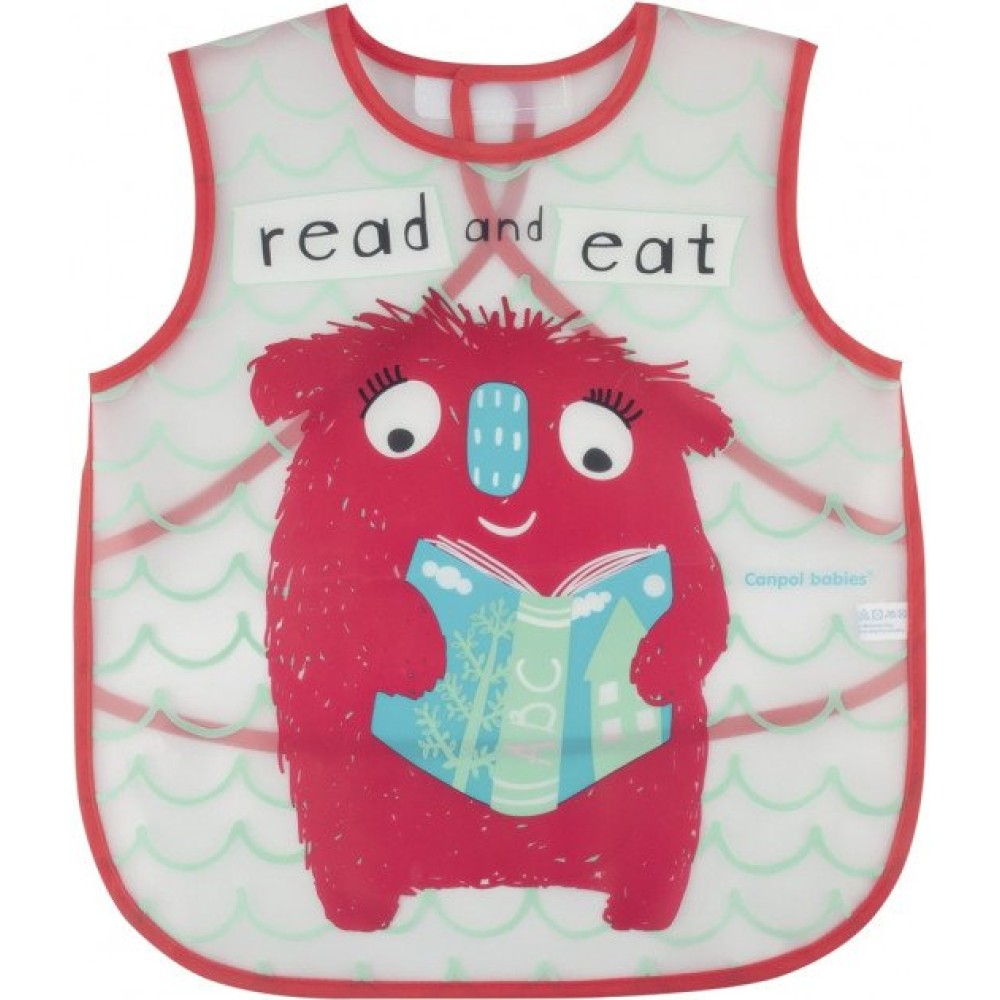 Слюнявчик фартук Монстрики Canpol babies (9/237 red)