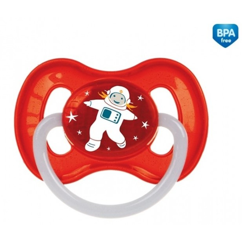 Пустышка латексная круглая 6-18 месяцев (Canpol babies 23/222 red)