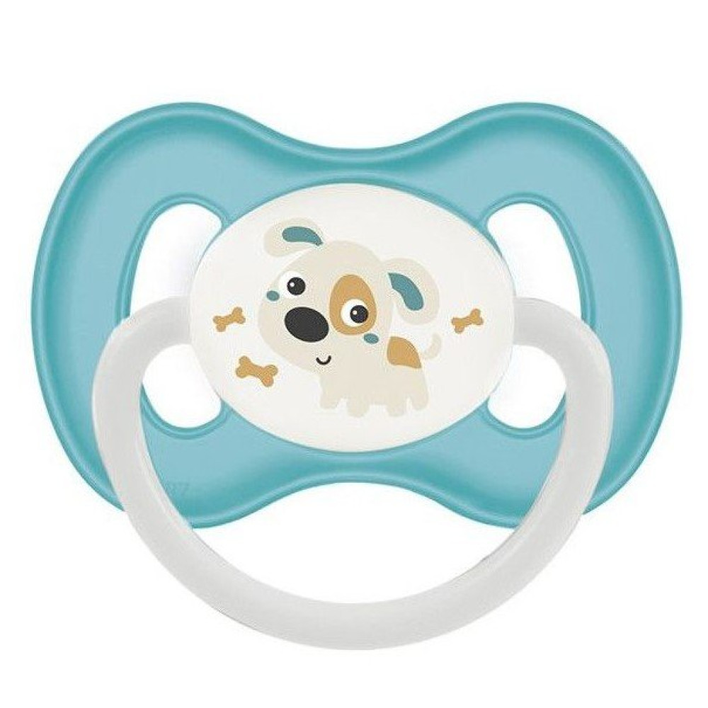 Пустушка силіконова симетрична Canpol babies Bunny & Company 6-18 місяців (23/269 turquoise)