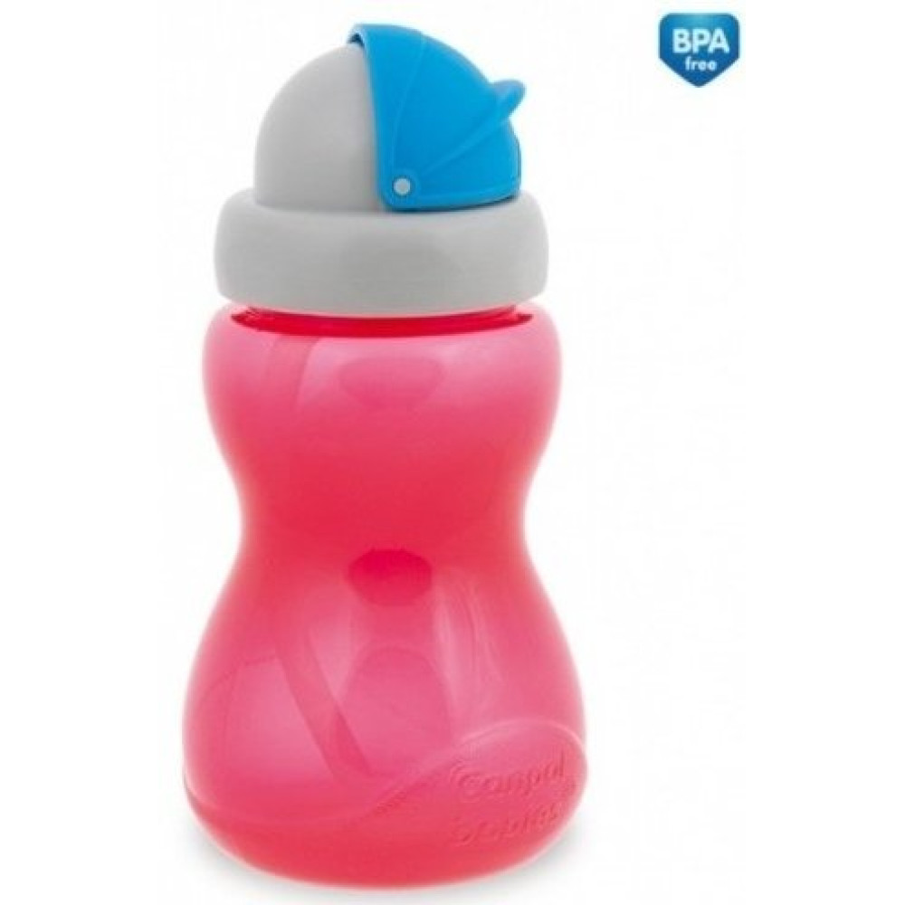 Поїльник спортивний з трубочкою Canpol babies 270 мл (56/109 pink)