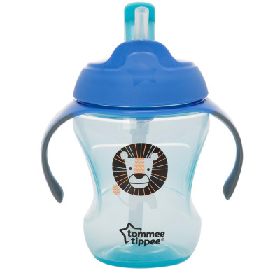 Чашка-непроливайка із трубочкою Tommee Tippee 230 мл блакитна арт. 44701587 (30065)