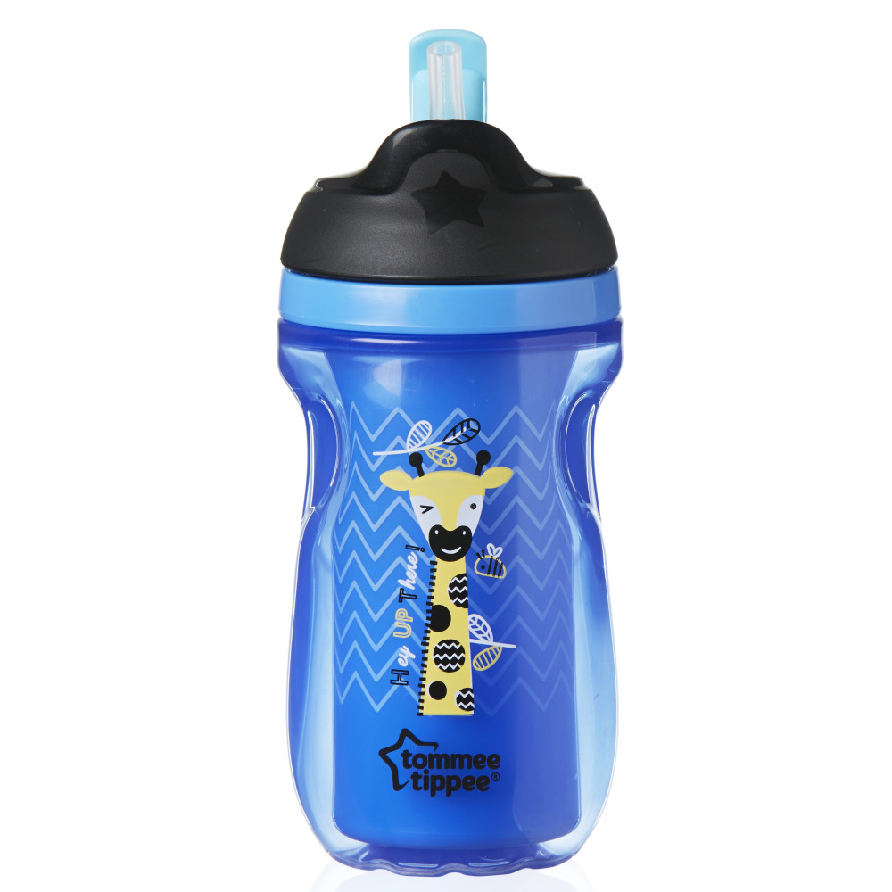 Термосклянка Tommee Tippee із трубочкою 260 мл синій арт. 44702587 (30066)