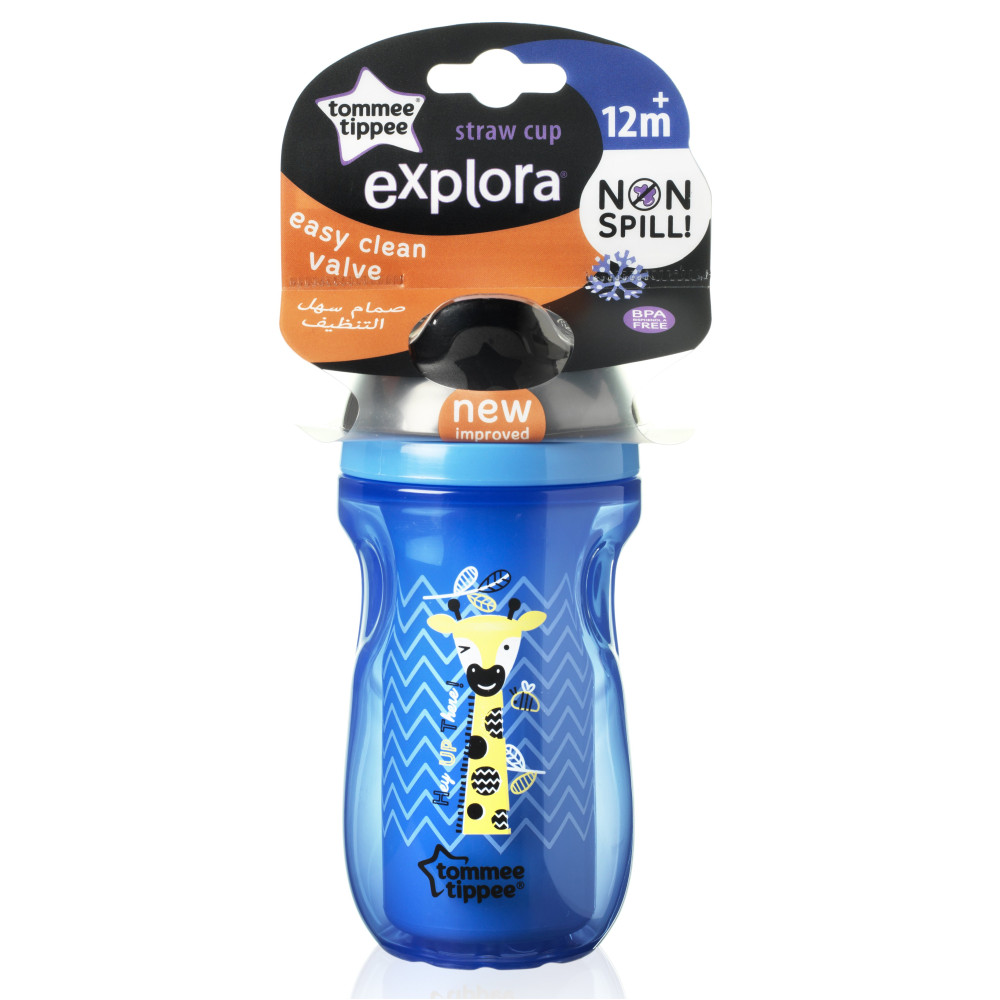 Термосклянка Tommee Tippee із трубочкою 260 мл синій арт. 44702587 (30066)