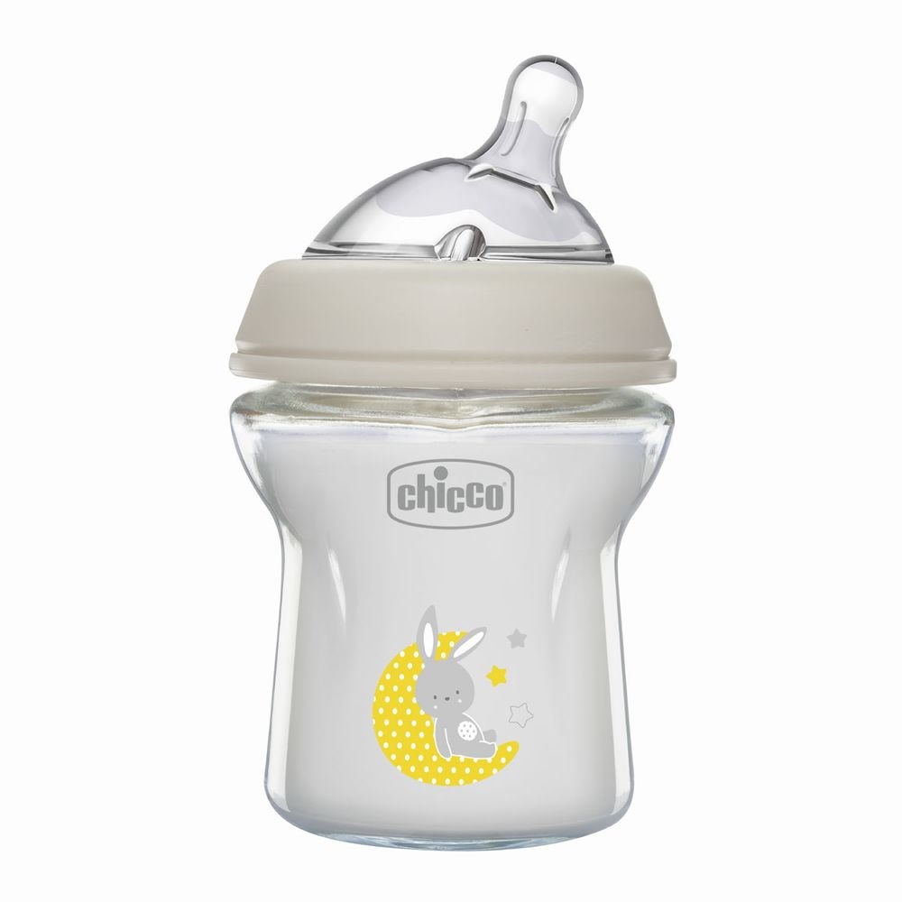 Бутылочка стекло Chicco Natural Feeling, 150 мл (81211.30)