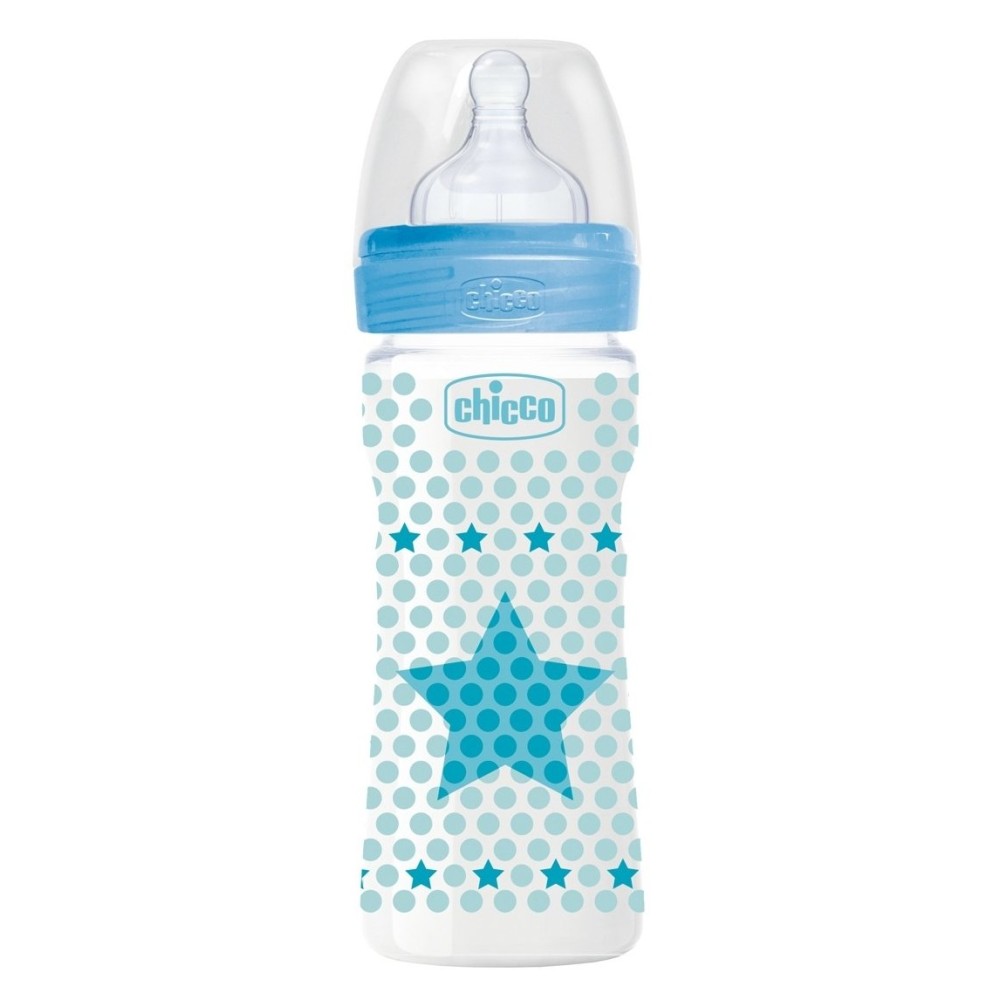 Бутылочка Chicco Well-Being 250 мл 2м+ синяя (20623.20.50)