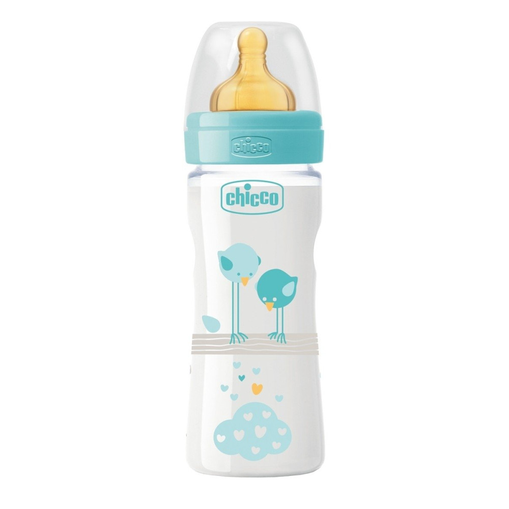 Бутылочка Chicco Well-Being 250 мл 2м+ голубая (20622.20.50)