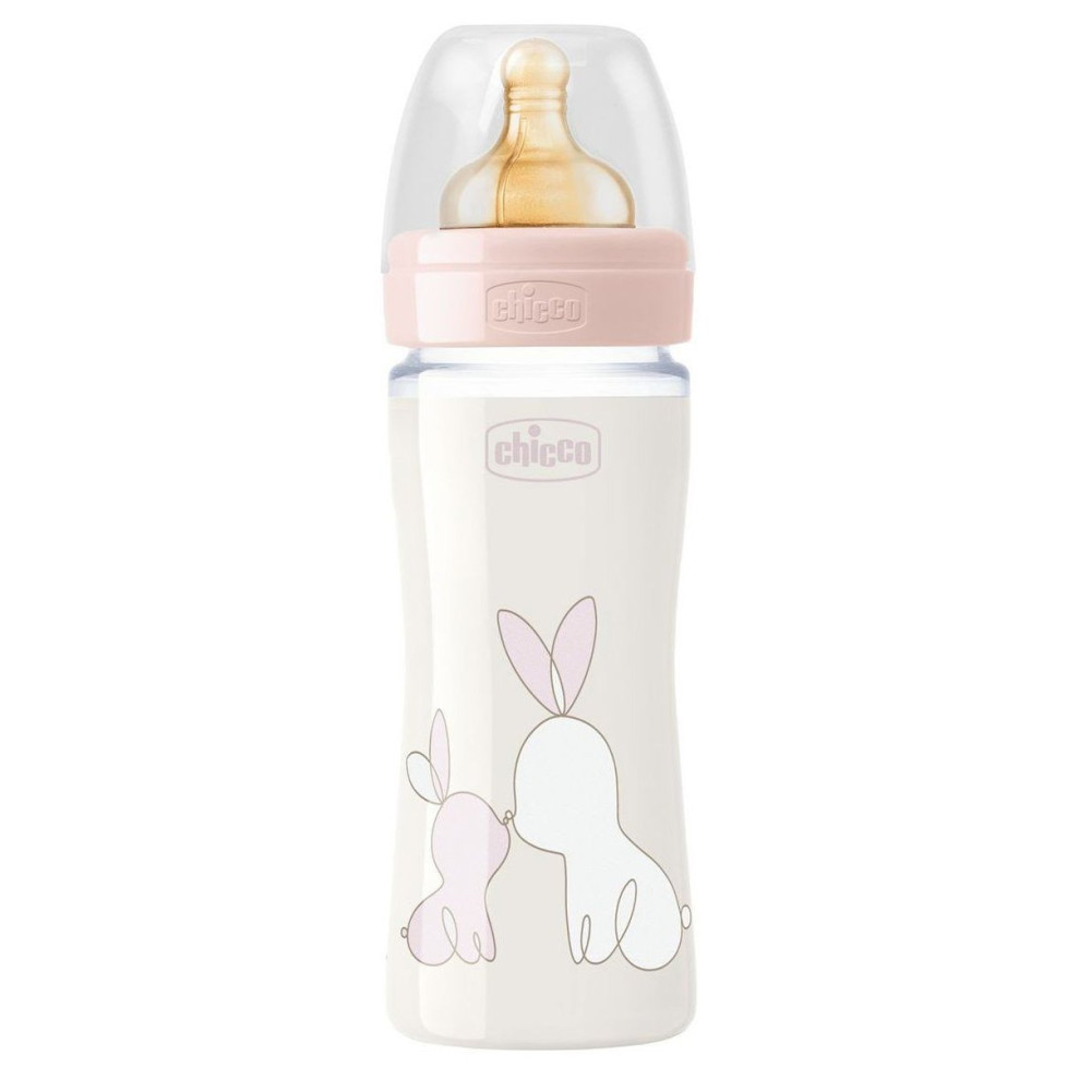 Бутылочка для кормления Chicco Original Touch 240 мл 0м+ розовая (27720.10)