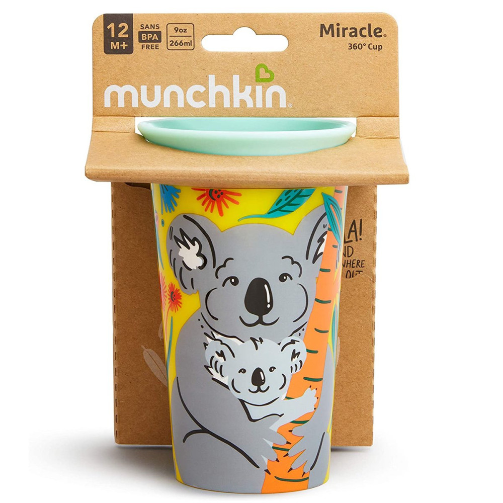 Чашка непроливная Munchkin Miracle 360 WildLove Коала, 266 мл (051834)