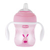 Поїльник непроливайка Chicco Transition Cup 4м+ 200 мл рожевий (06911.10)