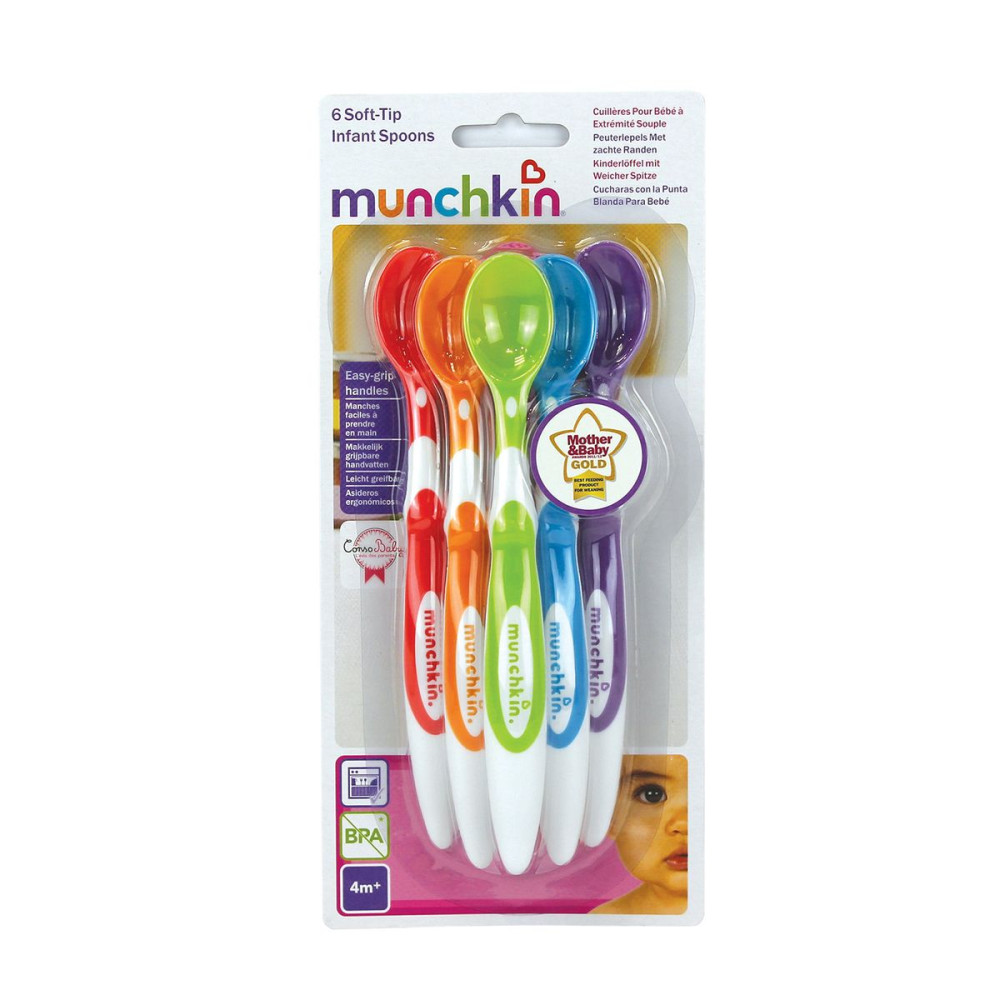Ложки м'які Munchkin різнокольорові 6 шт (01100303)
