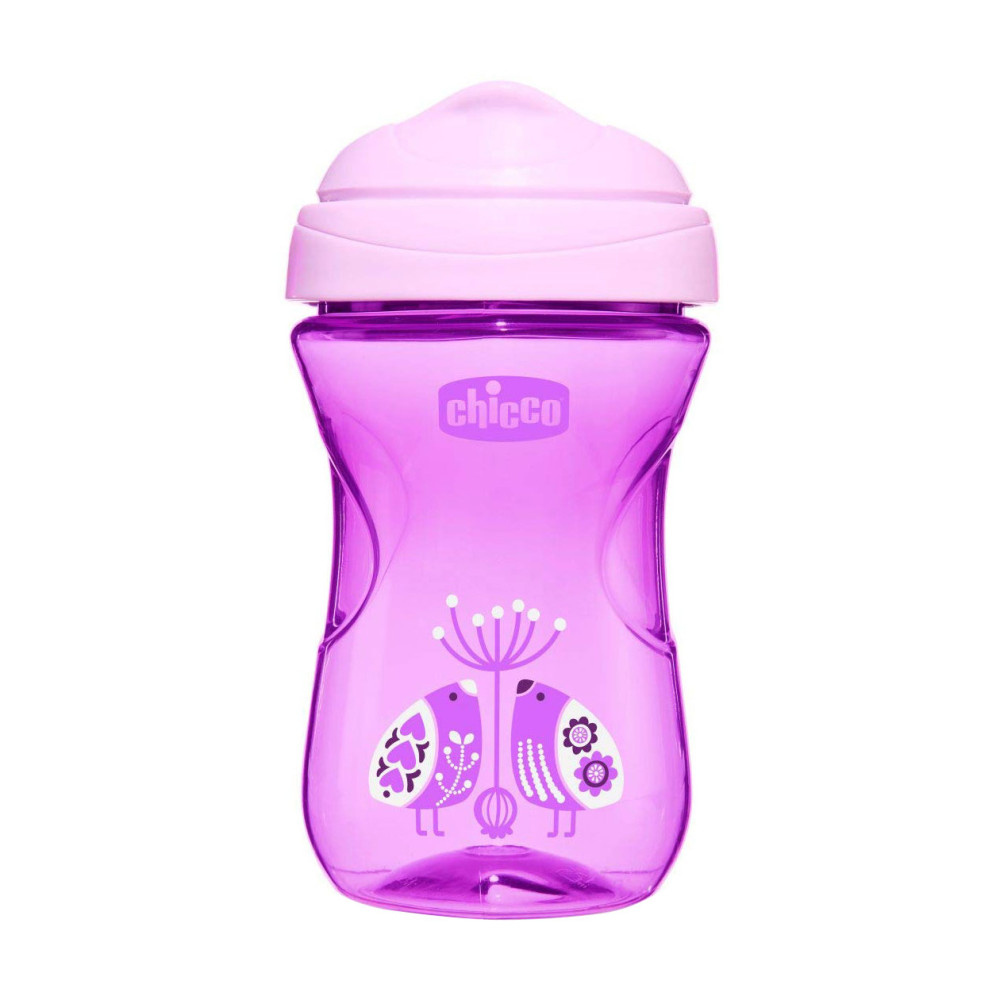 Поильник непроливайка Chicco Easy Cup 12м+ 266 мл розово-фиолетовый (06961.10.04)