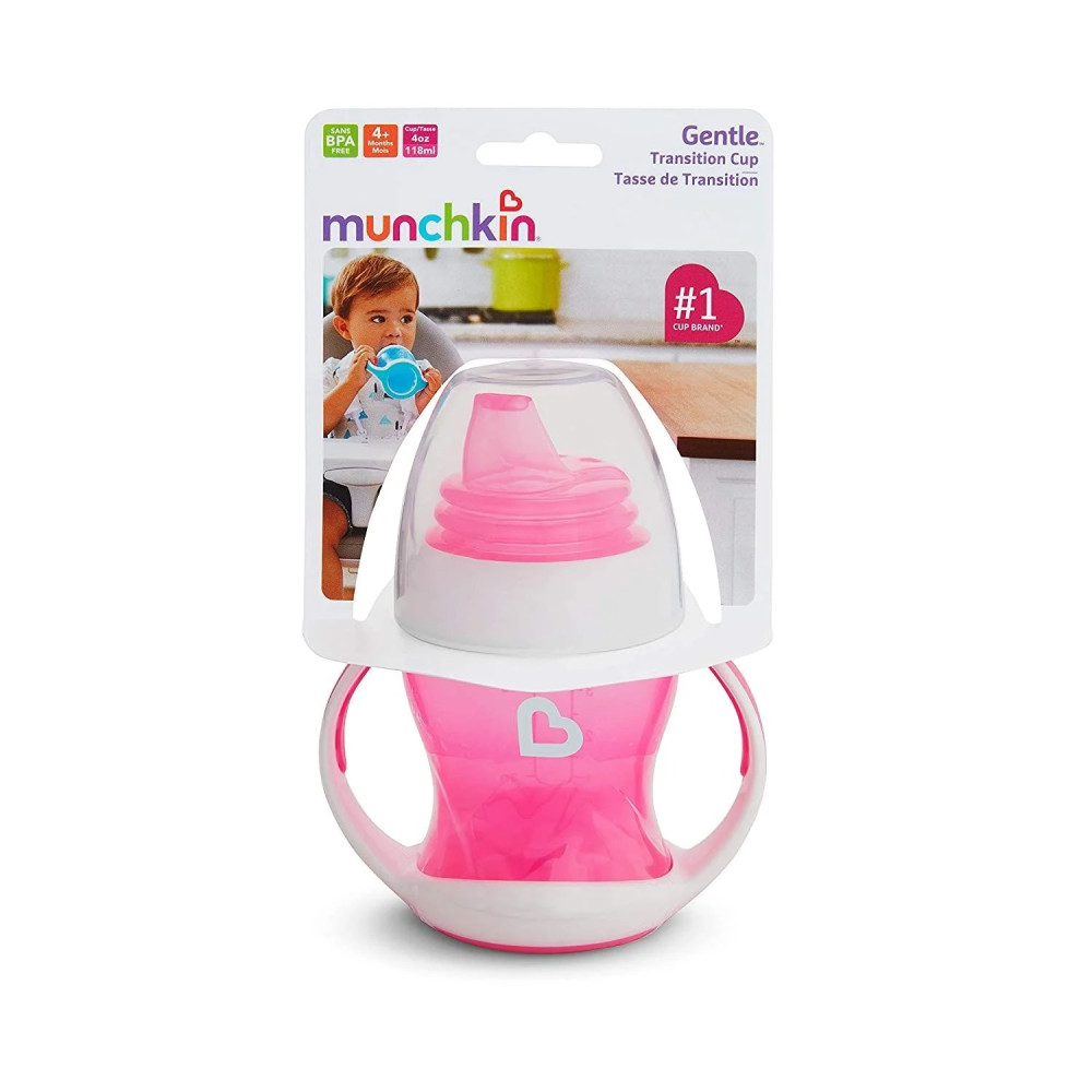 Поїльник з м'яким носиком Munchkin Gentle Transition рожевий, 118 мл (17129.02)
