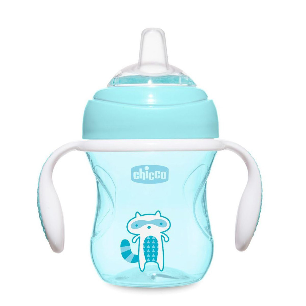 Поильник с мягким носиком Chicco Transition голубой 200 мл (06911.20)