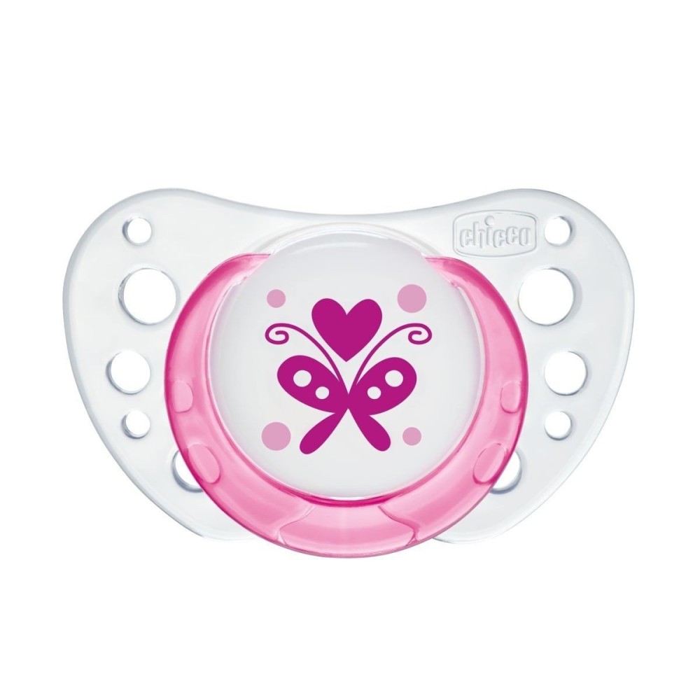 Пустышка Chicco Physio Air 0-6 мес. латекс 2 шт. розовый (75020.11.00.00)