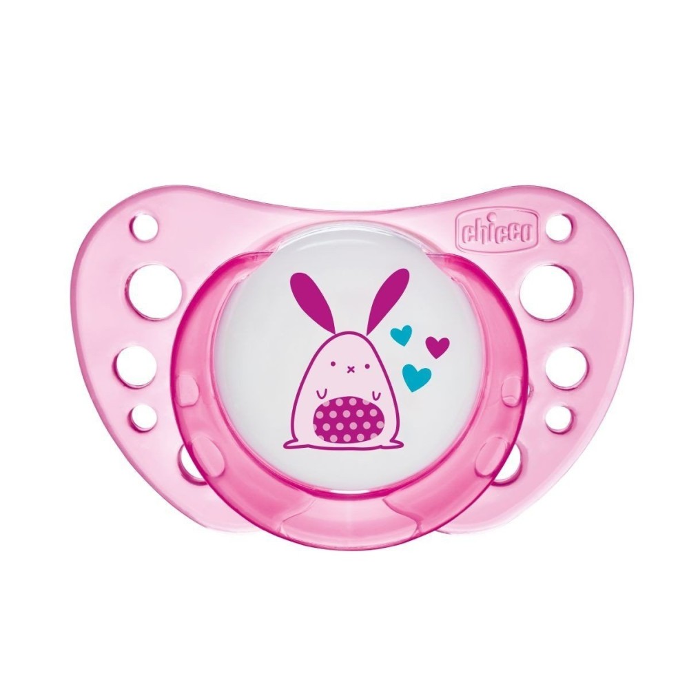 Пустышка Chicco Physio Air 0-6 мес. латекс 2 шт. розовый (75020.11.00.00)