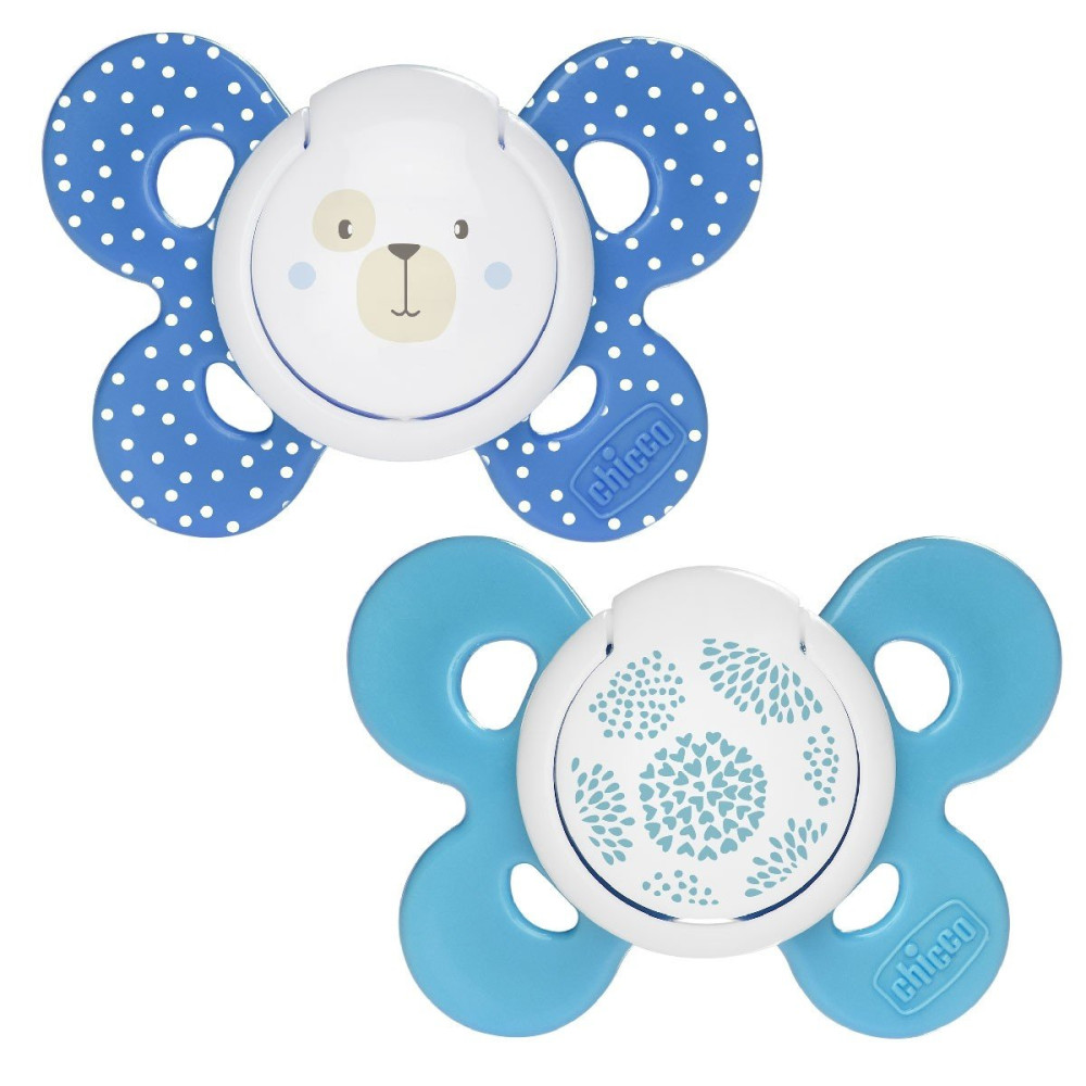Пустышка Chicco Physio Comfort 6-16 мес. силикон 2 шт. голубой (74933.21.00.00)