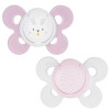 Пустышка Chicco Physio Comfort, силикон, 0-6 мес, 2 шт, розовый (74931.11.00.00)