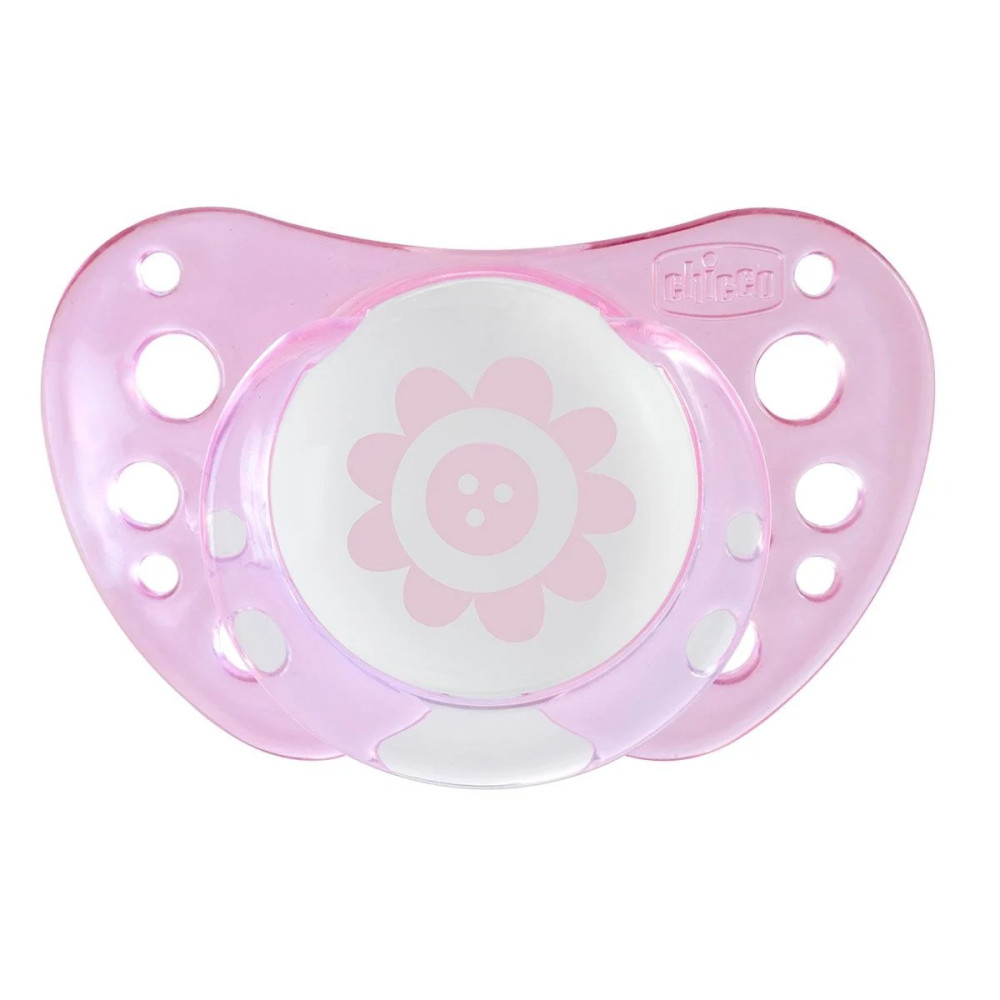 Пустушка Chicco Physio Air, силікон, 0-6 міс, 2 шт, рожевий (75030.11.00.00)