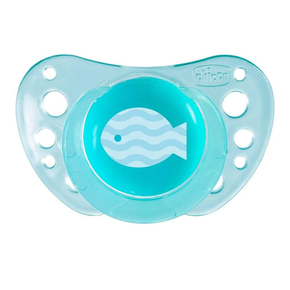 Пустушка Chicco Physio Air, силікон, 6-16 міс, 2 шт, блакитний (75032.21.00.00)