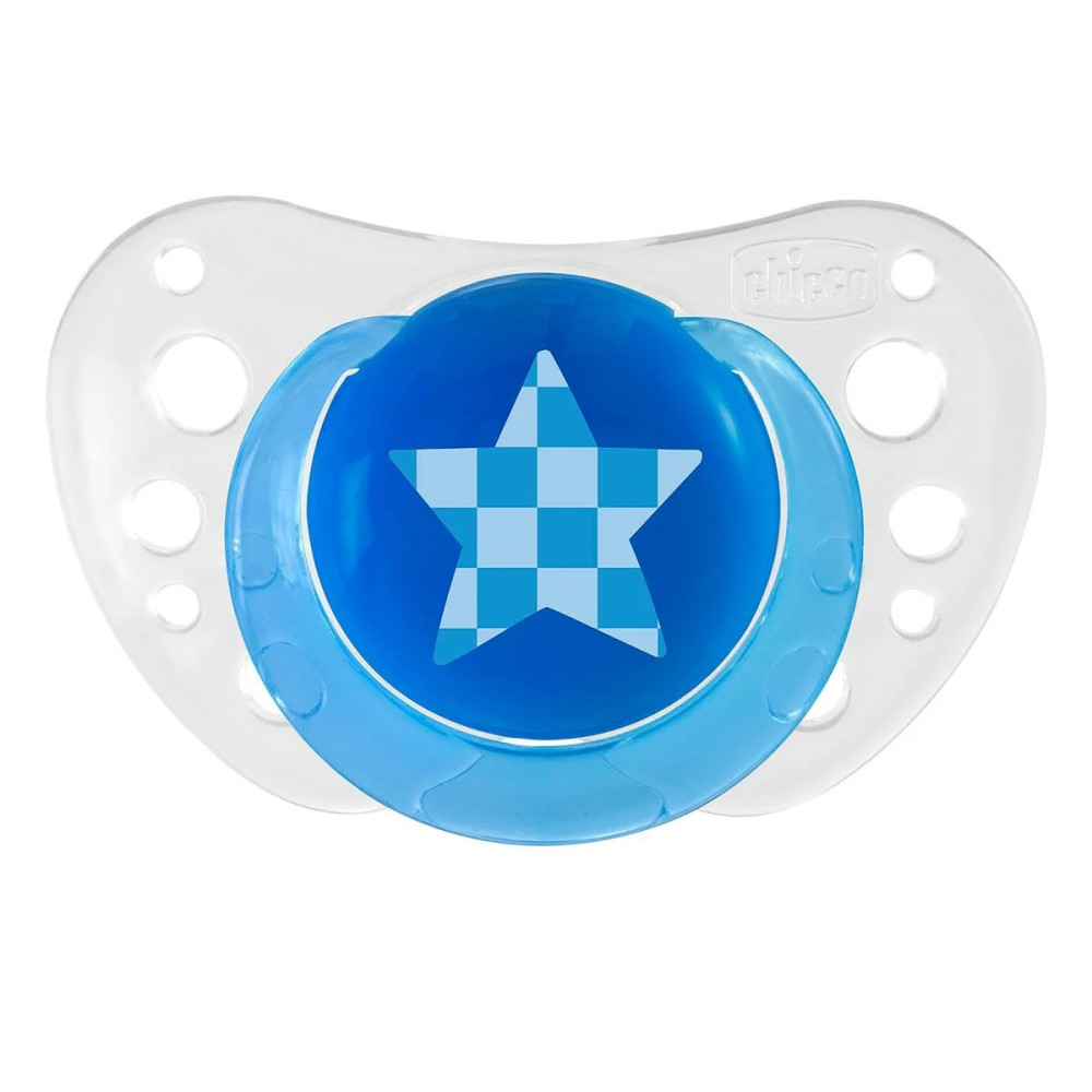 Пустушка Chicco Physio Air, силікон, 6-16 міс, 2 шт, блакитний (75032.21.00.00)