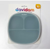 Силиконовая секционная тарелка с крышкой Davidam Oil Green