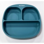 Силиконовая секционная тарелка Davidam Smoke Blue