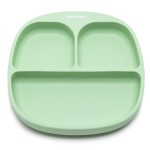 Силиконовая секционная тарелка Davidam Pastel Green