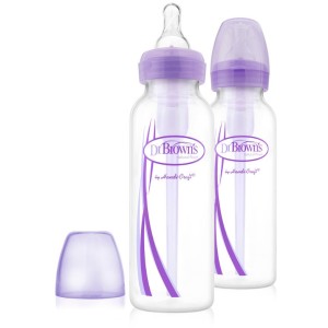 Бутылочка для кормления с узким горлышком Dr. Brown's 250 мл 2 шт (SB82505-ESX) фиолетовый