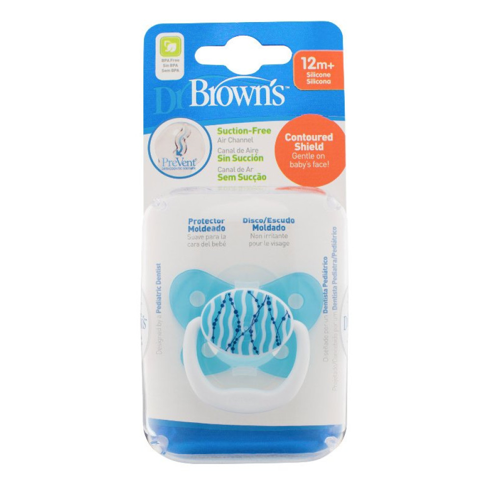 Пустушка Dr. Brown's PreVent Метелик від 12 місяців (PV31404-SPX) блакитний Пустушка Dr. Brown's PreVent Метелик від 12 місяців (PV31404-SPX) блакитний